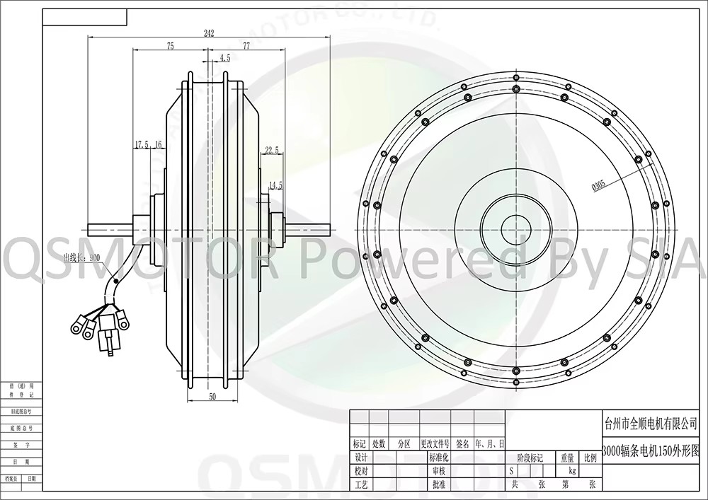 QSMotor QS273 V3 40H BLDC Spok - 12000W Electric Motorcycle Hub Motor 评论和价格